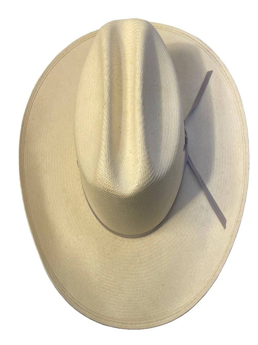 Vintage Bailey U-Rollit Straw Cowboy Hat 7 1/4 58 Western Summer Gray Band - Picture 5 of 13